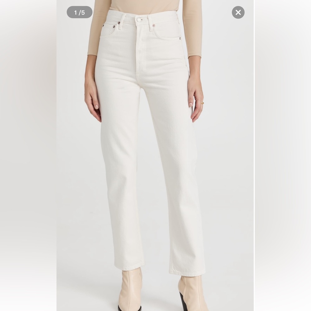 Agolde High Waist Straight Jeans